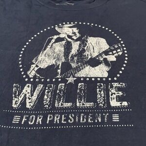 Willie Nelson For President Stash Style Graphic T-Shirt Adult L